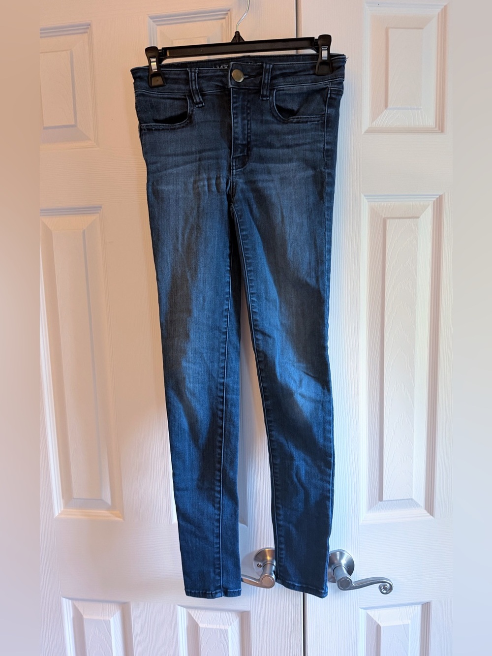 American Eagle Dark Blue Women's ‘Super Super Stretch’ Skinny Jeans